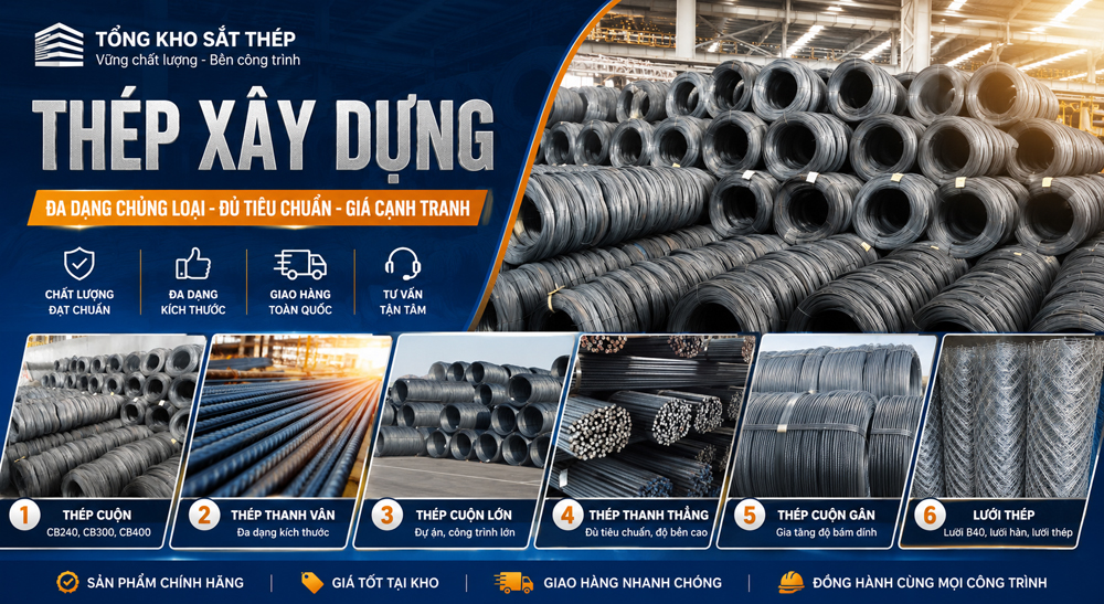 Baner thep xay dung