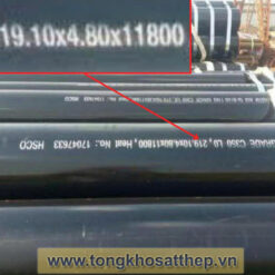 Ống thép đúc D219 hình ảnh thực tế tại kho | tongkhosatthep.vn